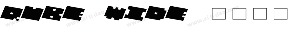 QUBE WIDE字体转换